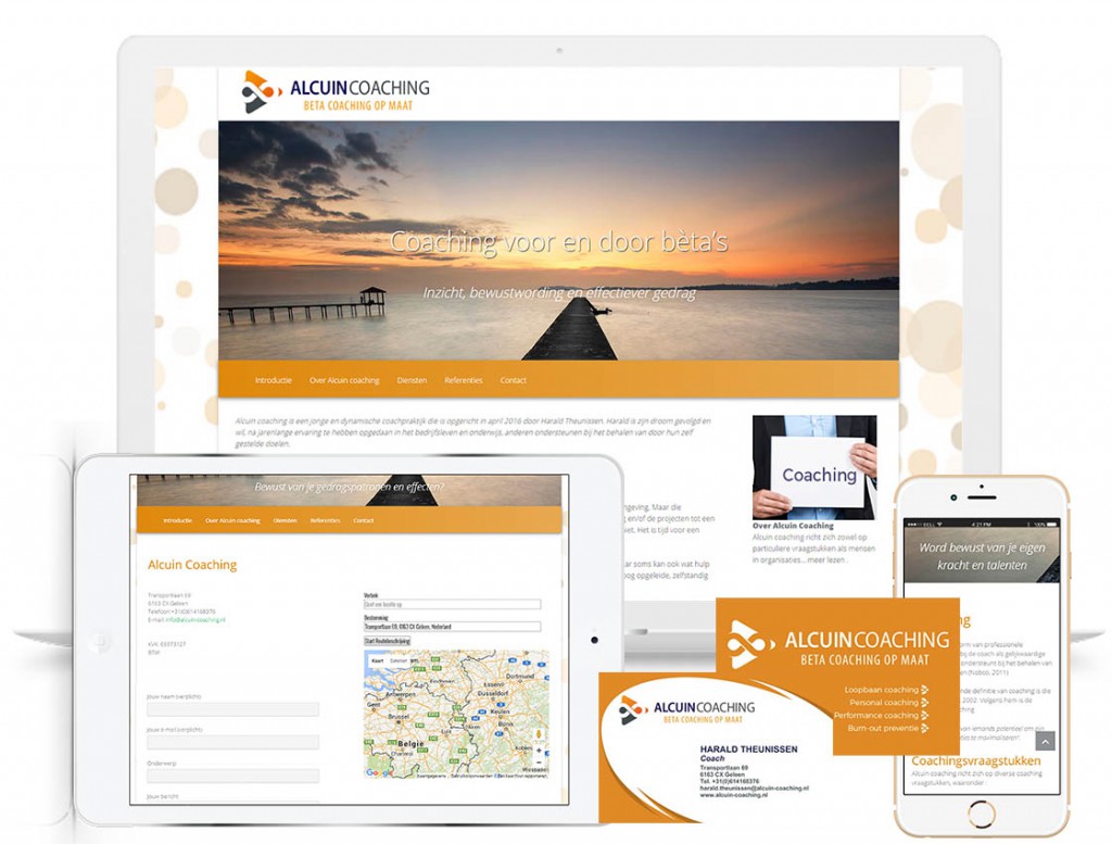 Webdesign Brunssum - Website realisatie Alcuin coaching